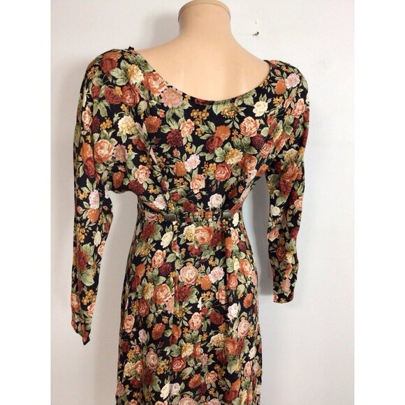 Jazz II Vintage Floral Dress Y2K Womens 12 - Picture 6 of 10